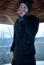 Load image into Gallery viewer, Zipitup Black Hoodie