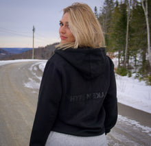 Load image into Gallery viewer, Zipitup Black Hoodie